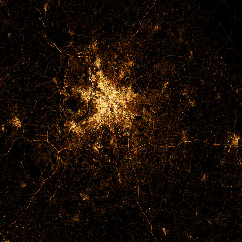 Illustration for article titled These Stunning Satellite Images of Cities Were Really Made With Data